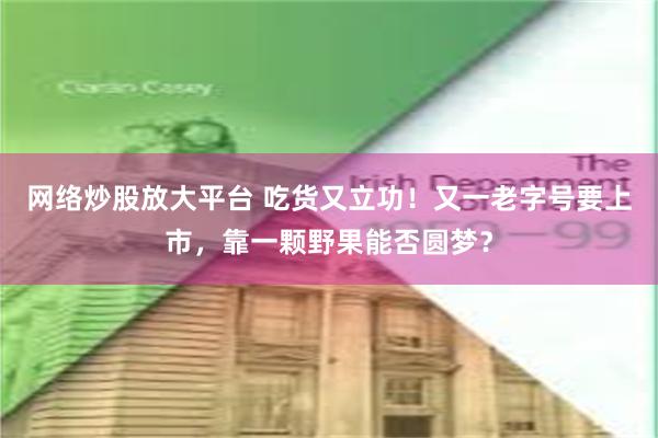 网络炒股放大平台 吃货又立功！又一老字号要上市，靠一颗野果能否圆梦？